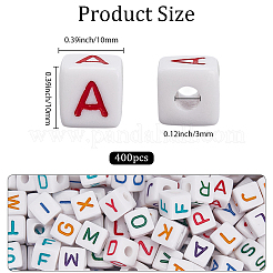 40 шт. акриловые бусины с горизонтальными отверстиями&nbsp;SACR-PA0001-07B