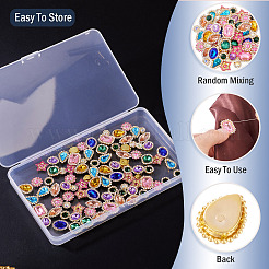 100 шт. пришивные стразы в форме капли/сердца/звезды&nbsp;FIND-TA0006-69D