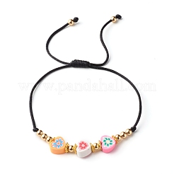 Bracelets réglables en fil de nylon&nbsp;BJEW-JB06349-01