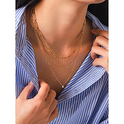 Colliers à chaîne simple en acier inoxydable 304 pour femmes&nbsp;WG92CC9-01