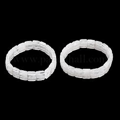 Bracelets extensibles en perles de cristal de quartz naturel facettées pour femmes&nbsp;BJEW-K251-08K