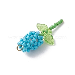 Подвески-розы из стеклянных бус&nbsp;PALLOY-MZ00959-06