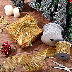 2 рулон 2 цветов 9 м блестящая полиэстеровая сетчатая лента с пайетками&nbsp;OCOR-PH0005-94