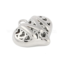 Ciondoli cavi in ottone per San Valentino&nbsp;KK-M289-03M-P