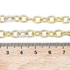 Ожерелья из двухцветной латуни с цепочками.&nbsp;KK-C251-35GP