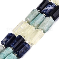 Colliers de perles de sodalite naturelle&nbsp;G-Q614-01A-01