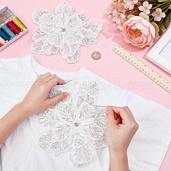 2 corsage décoratif en polyester pour accessoires vestimentaires&nbsp;PATC-BC0001-33C