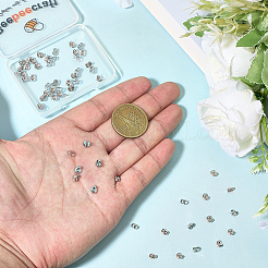 40 пара 925 серебряных гайки для ушей&nbsp;STER-BBC0008-63