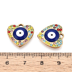 Подвески из нержавеющей стали 304 со стразами&nbsp;STAS-N110-48B-G