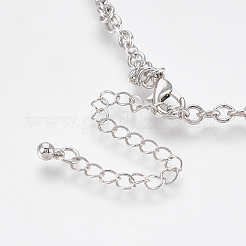 Colliers en émail avec alliage thème océan&nbsp;NJEW-WH0002-02P