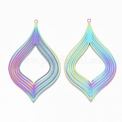 Pendentifs en filigrane d'acier inoxydable 304 plaqués par ions (IP) de grande taille&nbsp;LS-STAS-S108-60