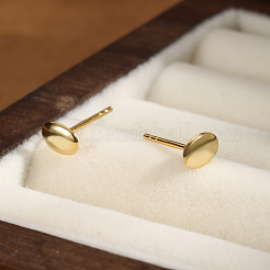 Минималистичные геометрические овальные серьги-гвоздики из стерлингового серебра s925 в форме бобов RJ2944