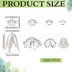 8 стиль железные колпачки для бусин&nbsp;IFIN-ME0001-25