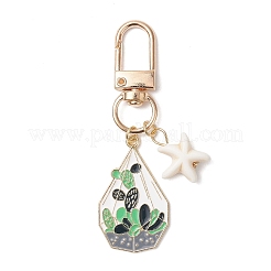 Подвесные украшения из эмалевого сплава для горшечных культур&nbsp;HJEW-JM03286
