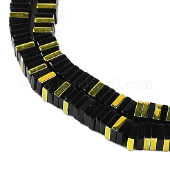 Стеклянные бусины с гальваническим покрытием &nbsp;GLAA-B023-01A-09