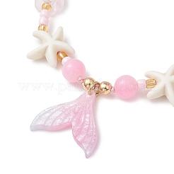 2 шт. браслеты с подвесками из смолы 2 цветов&nbsp;BJEW-MZ00281