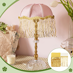 Ribete de encaje con flecos de poliéster&nbsp;DIY-WH0671-008D
