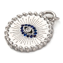 Латунные микро проложить кубического циркония подвески&nbsp;KK-K339-09P