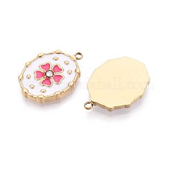 Colgantes de rhinestone de acero inoxidable 304 con revestimiento iónico (IP)&nbsp;STAS-N109-251A-G