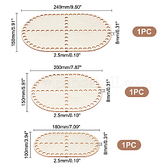 Деревянная корзина крючком&nbsp;TOOL-WH0051-16