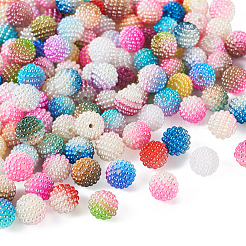 150pcs 15 Farben nachgemachte Perlenacrylperlen&nbsp;OACR-TA0001-44