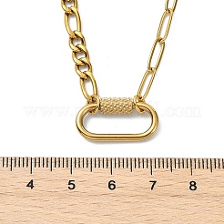 Colliers pour femmes avec pendentif et fermoir ovale en acier inoxydable 304&nbsp;NJEW-JN06169-01