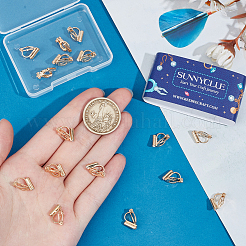 Латунные клипсы серьги&nbsp;KK-SC0004-81KCG