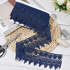 7.5 ярд полиэфирной цветочной кружевной ленты&nbsp;DIY-GO0001-77