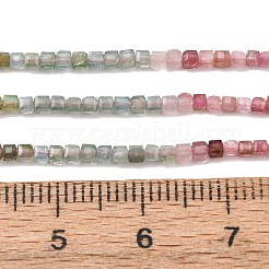 Colliers de perles de tourmaline multicolores naturelles&nbsp;G-D110-B02-02