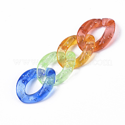 Anelli in acrilico trasparente che collega&nbsp;X-OACR-S036-001A-L