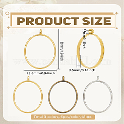 18 шт. подвески из сплава с открытым задним безелем&nbsp;FIND-LP0004-73