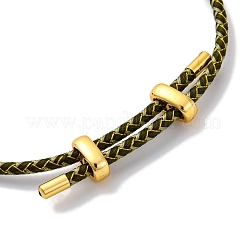 Bracelets tressés en cordon de polyester réglable&nbsp;BJEW-Z085-01G-09