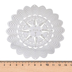 Ветряная вертушка с вращающимся подвесным механизмом из нержавеющей стали 201 (3d).&nbsp;STAS-B122-01P-06