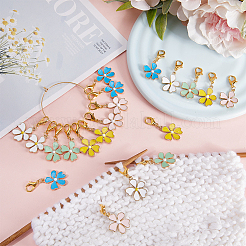 Подвеска в виде цветка из сплава эмали&nbsp;HJEW-SC00060