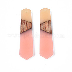 Подвески из смолы и ореха&nbsp;LS-RESI-N025-020-B01