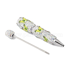 Penna a sfera con strass in lega e argilla polimerica a forma di farfalla.&nbsp;OFST-D303-02P
