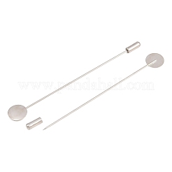 Spille da bavero in ottone con vassoio rotondo&nbsp;LS-KK-A301-01P