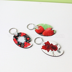 Porte-clés en mdf vierge double face par sublimation&nbsp;ZXFQ-PW0001-051