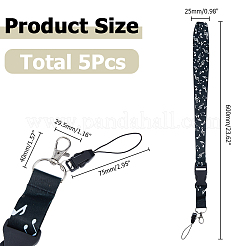 4 sangle mobile en polyester&nbsp;HJEW-HS0001-07A