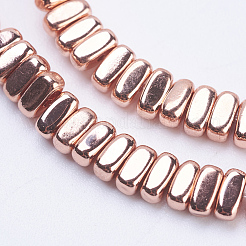Chapelets de perles en hématite synthétique sans magnétiques&nbsp;G-J382-2x4x2mm-B02