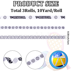 3 рулон 3 стилей полиэстеровых лент в волейбольной тематике&nbsp;OCOR-CP0001-23