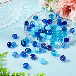 60 Stück 12 Farben blaues Farbthema Glas European Beads&nbsp;GPDL-TA0001-10