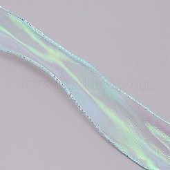 Ruban d'organza à paillettes arc-en-ciel&nbsp;OCOR-TAC0012-08C