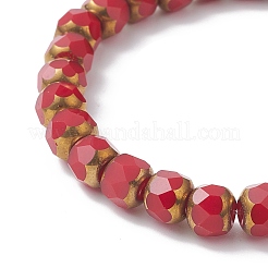 Bracciali elasticizzati con perline di vetro da donna&nbsp;BJEW-JB09350