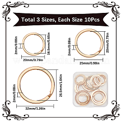 30 шт. 3 стиля железных разъемных колец&nbsp;IFIN-SP0001-19KCG