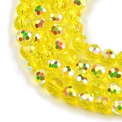 Гальванизируйте прозрачные стеклянные бусины&nbsp;EGLA-B013-02A-AB02