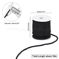 Cordón de poliéster de 3 capa&nbsp;OCOR-WH0033-17F