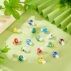 16шт 8 цвета подвески ручной работы лэмпворк&nbsp;LAMP-TA0001-78