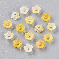 Gefrostet transparent Acrylperlen&nbsp;X-OACR-N137-72G