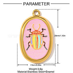 Pendenti in acciaio inossidabile 304 stampati&nbsp;STAS-OY003-49G-01